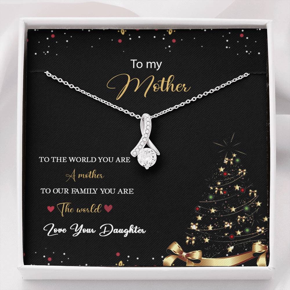 To My Mom For Christmas In Alluring Beauty Necklace
