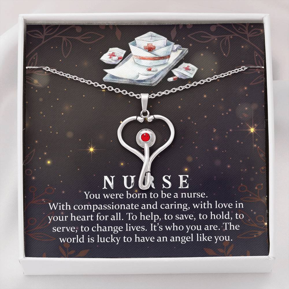 To a Nurse Stethoscope Necklace
