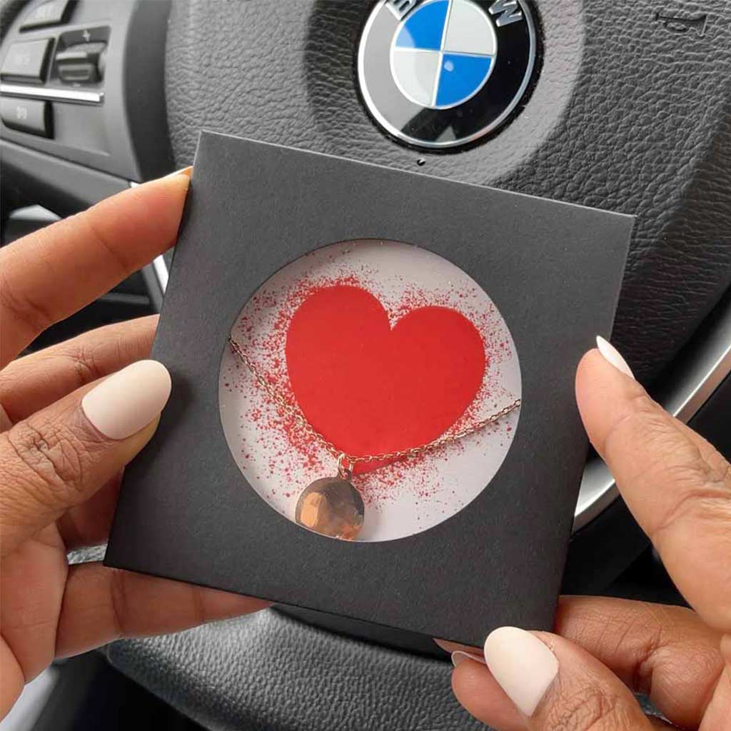 I Love You In Heart Message - Reflect Necklace