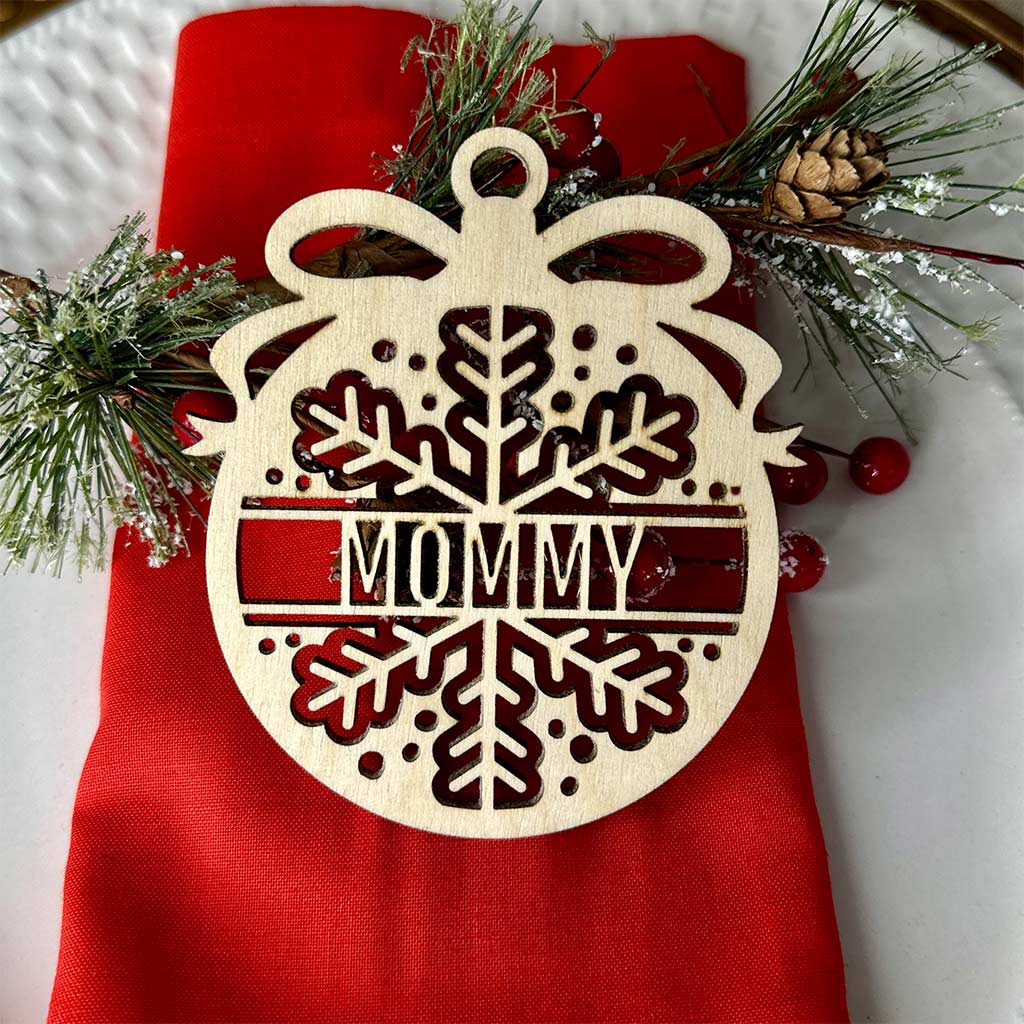 Personalized Christmas Stocking Wooden Name Tags