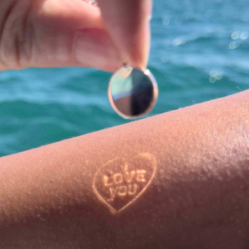 I Love You In Heart Message - Reflect Necklace