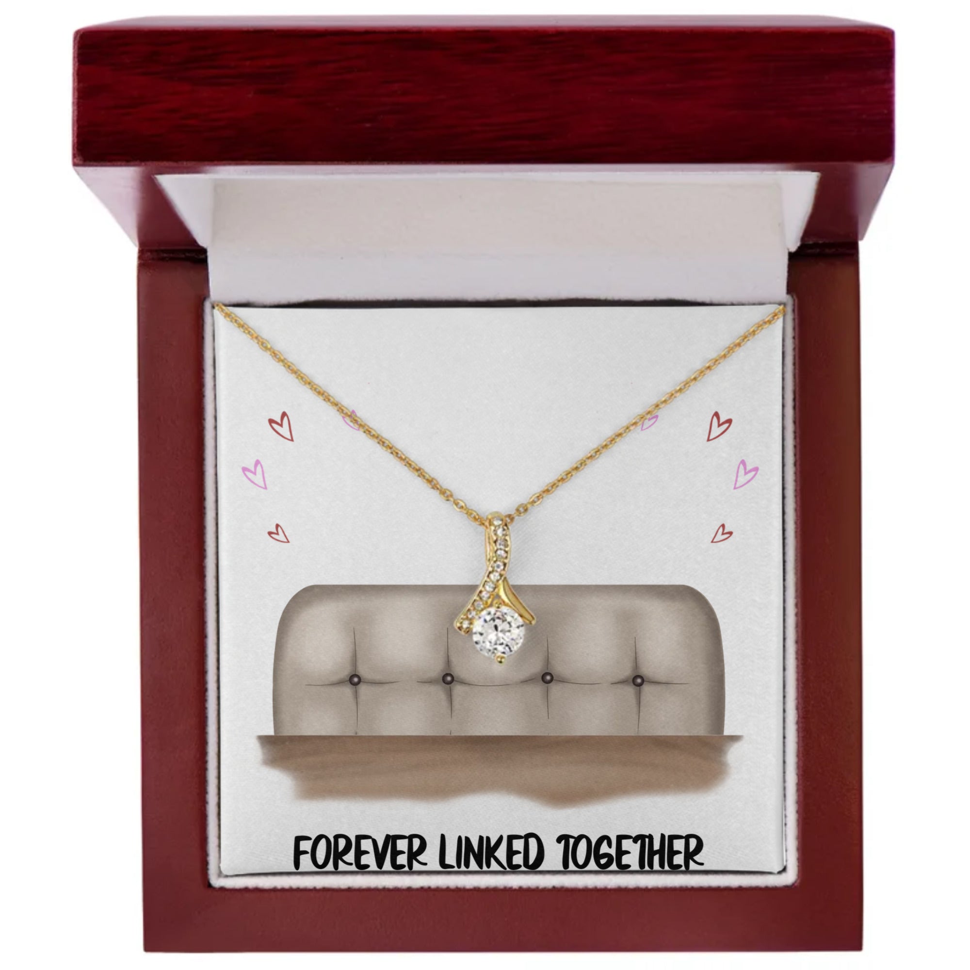 Pesonilize Your Own Message Card - Alluring Beauty Necklace