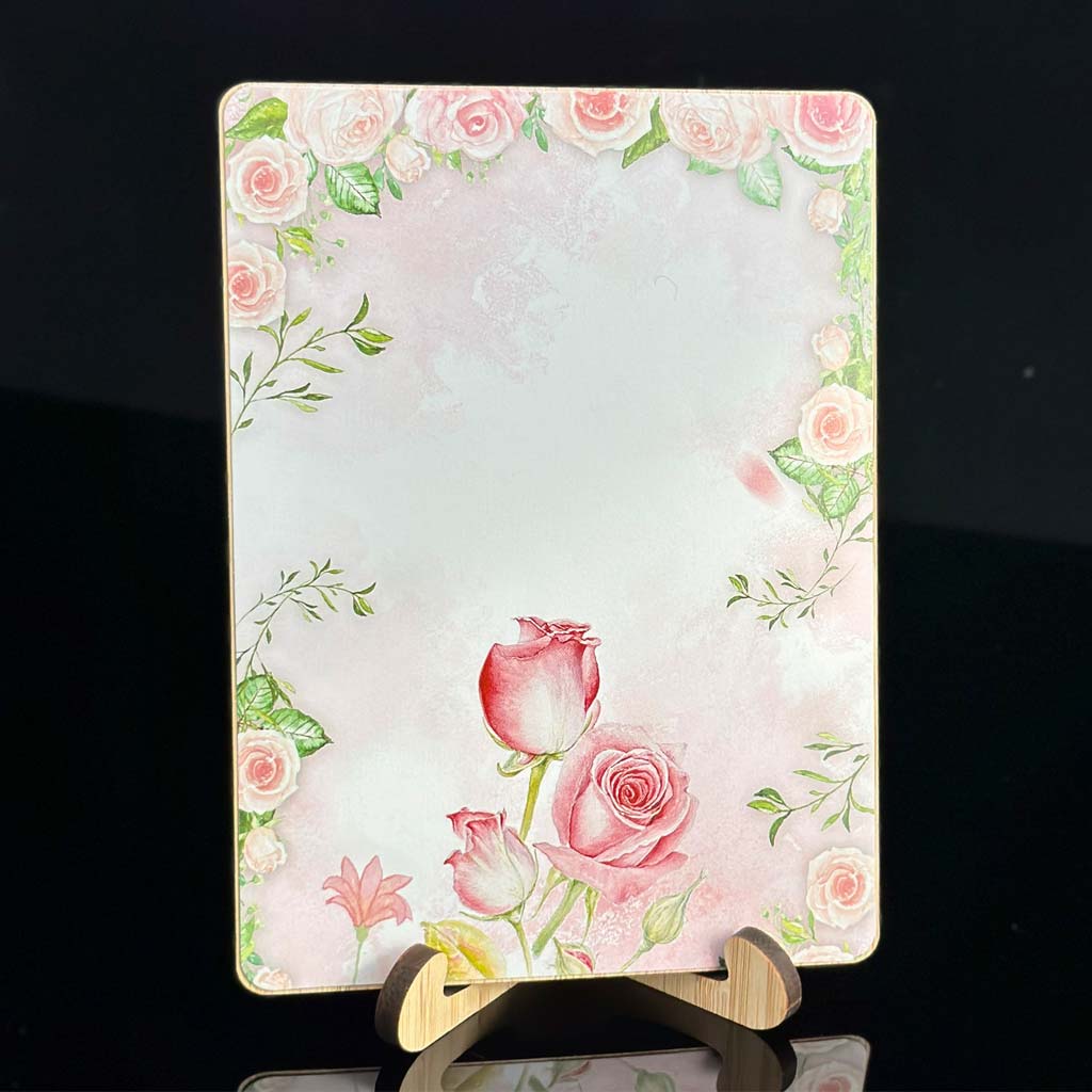 To The World You Are A Mother Projection Necklace With Wooden Bamboo Plaque Set