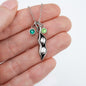 To My Little Sister In Pea In The Pod Birthstone Necklace