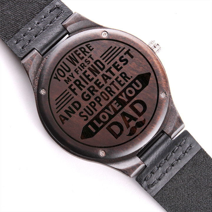Engraved Wooden Watch I Love You Dad Famgifty