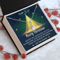 MERRY CHRISTMAS TO MY WIFE IN ALLURING BEAUTY NECKLACE