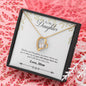 To My Daughter From Mom In Forever Love Necklace