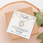 To My Daughter From Mom In Forever Love Necklace