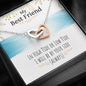 To My Best Friend In Two Hearts Necklace