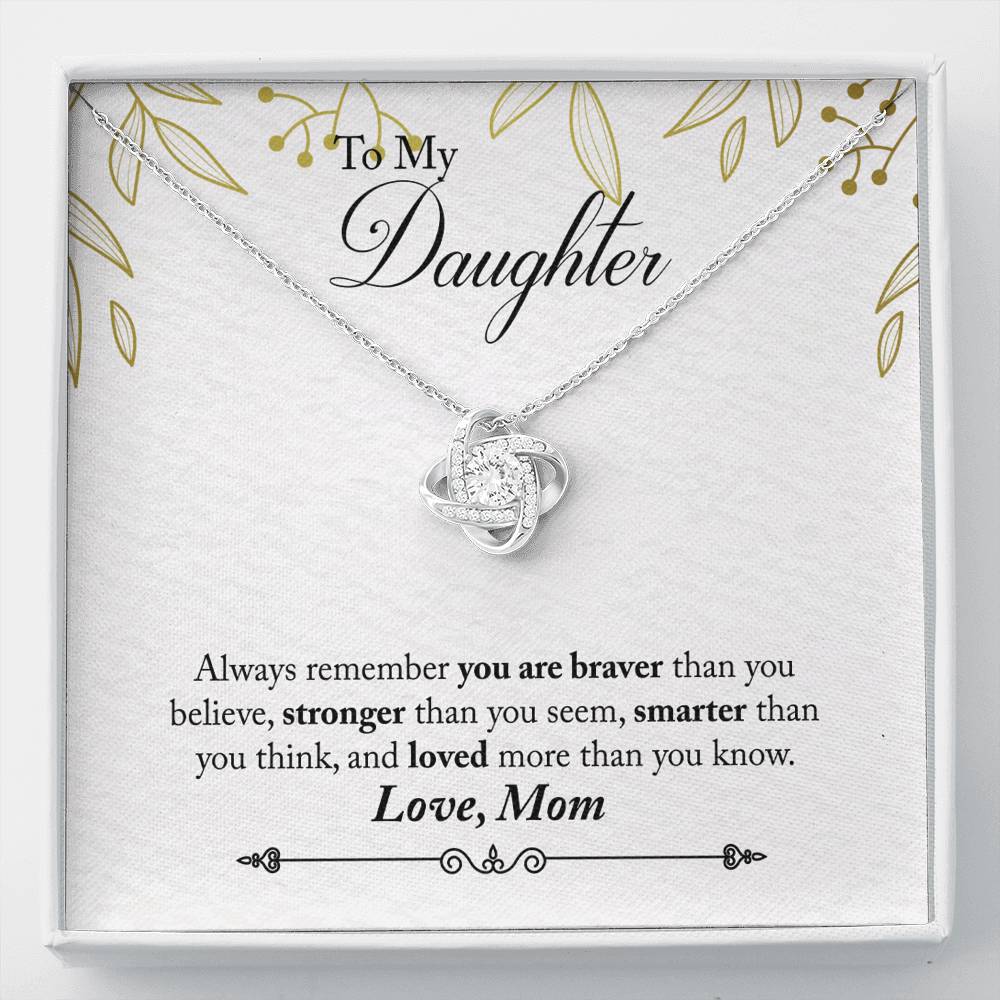 Forever Love Necklace In Love Knot Necklace