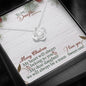 To My Daughter For Christmas In Love Knot Necklace