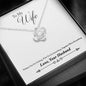 To My Wife In Love Knot Necklace