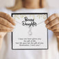 To My Bonus Daughter in Alluring Beauty Necklace
