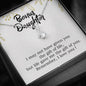 To My Bonus Daughter in Alluring Beauty Necklace