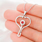 To My Nurse Wife In Stethoscope Necklace