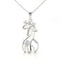 To My Daughter From Mom In Graceful Love Giraffe Necklace