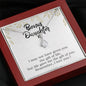 To My Bonus Daughter in Alluring Beauty Necklace