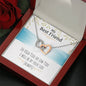 To My Best Friend In Two Hearts Necklace