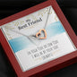 To My Best Friend In Two Hearts Necklace