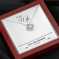 To My Wife In Love Knot Necklace