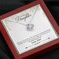 To My Daughter From Dad Love Knot Necklace