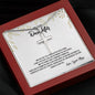 My Dear Daughter In Stainless Steel Cross Necklace